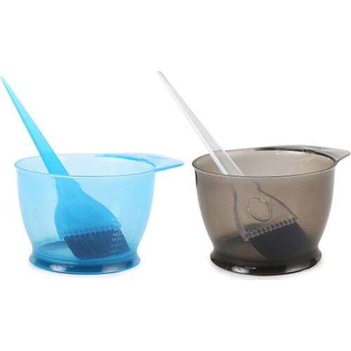 5pcs Hair Dye Mixing Bowl +3 Brushes + 1 Ear Shield Combo Set Plastic Salon Hairdressing Coloring Tint Tools Kit Styling Accesso