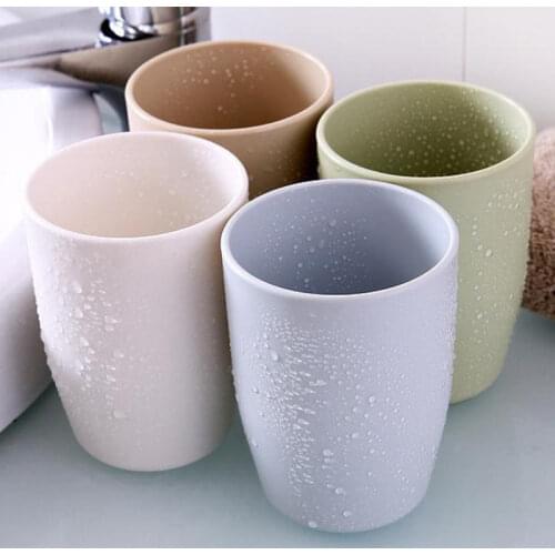 Round plastic toothbrush cup lovers toothbrush cup simple household bathroom toilet wash cup gargle cup