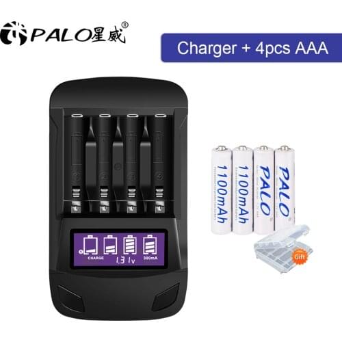 1.2V AAA rechargeable battery aaa low self discharge aaa Batteries with smart battery charger for 1.2V NiMH AA AAA batteries