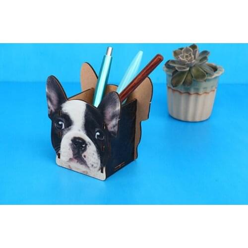 Pen Holder Stand for Cute Dogs Design Desk Pencil Cup for Girls Kids Durable Desk Organizer Brush Holder Ideal Gift DIY