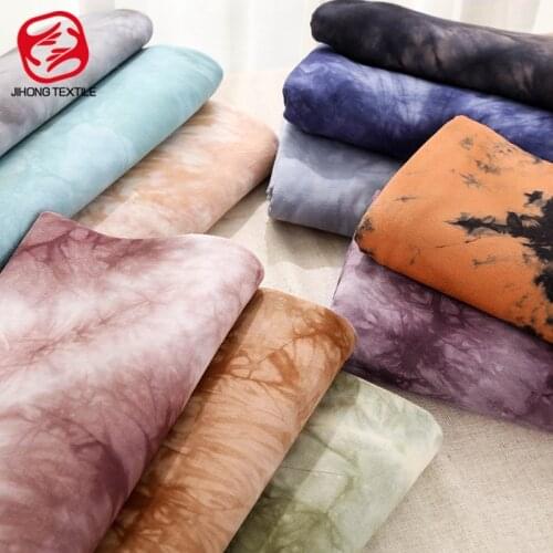 Half-Meter Elastic Tie-Dye Fabric For Sewing Spring And Summer T-Shirt Bottoming Shirt Fashion Color Cloth ZRA0283
