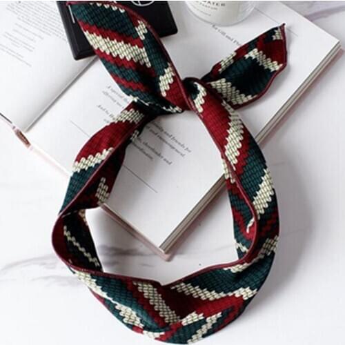 Cute Rabbit Ear Knot Headband Korean Women Hair Accessories Photo Props Headband Elastic Travelling Headwear Adulrs Head Band