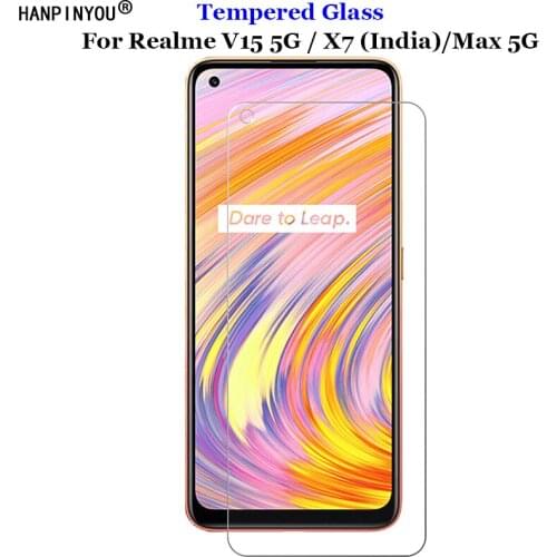 For Realme V15 5G / X7 India / Max 5G Clear Tempered Glass 9H 2.5D Premium Screen Protector Protection Film