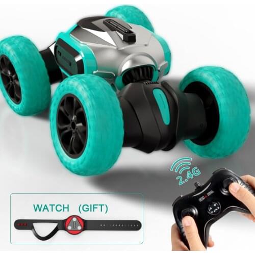 2.4Ghz RC Rock Crawler Stunt Twist Remote Control Car Radio Machine the Coolest Toys for Boys Gift Hobby Double Side Rotation