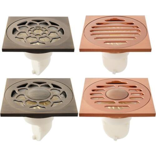 Floor Drain Cover Colander Shower Waste Drainer Brass Bathroom Kitchen Colander Floor Drains Bathroom Accessories