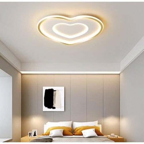 Modern Led Ceiling Chandelier Lights Simple Lighting For Living Bedroom Study Room White Gold Chandelier Fixtures Dimmable