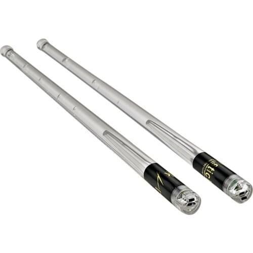 LED Light Up Drumsticks Jazz Drum Sticks 15 Gradient Colorful Lights USB Charging with ON/OFF Switch Drumstick Drum Accessories