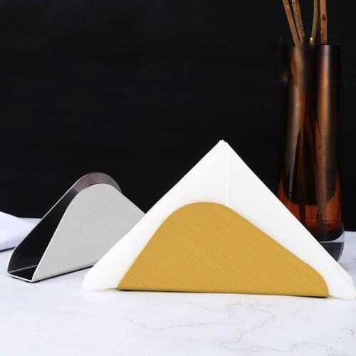 Nordic Stainless Steel Paper Towel Rack Simple Gold Vertical Mountain Shape Napkin Rack Restaurant Bar Hotel Table Tissue Holder