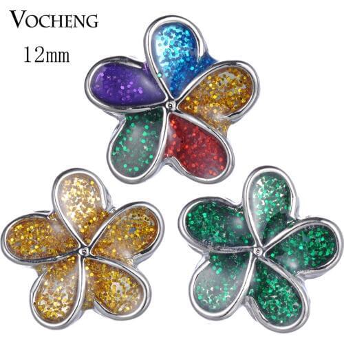 Vocheng Snap Jewelry Accessory Lovely Small Petite Ginger Snaps 12mm 4Colors Snap Charms Vn-1823