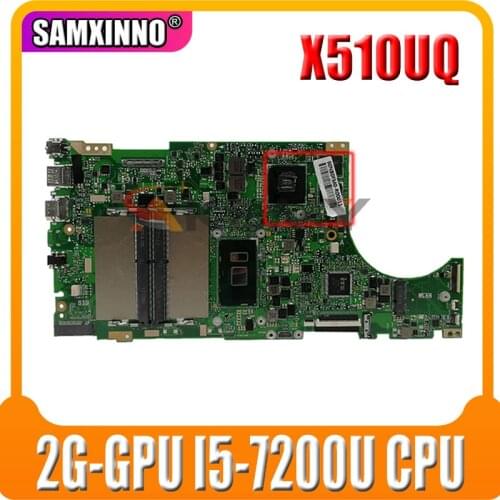 X510UQ mainboard 2G-GPU I5-7200U CPU For Asus X510U X510UN X510URR X510UR X510UQ S5100UR S5100U motherboard test OK