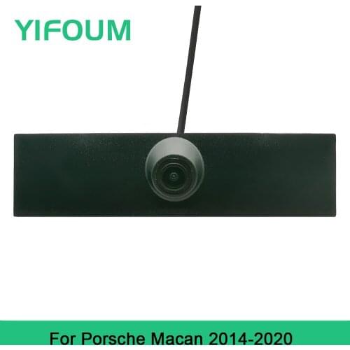 YIFOUM HD Car Front View Parking Night Vision Positive Waterproof Logo Camera For Porsche Macan 2014 2015 2016 2017 2018 2019-20