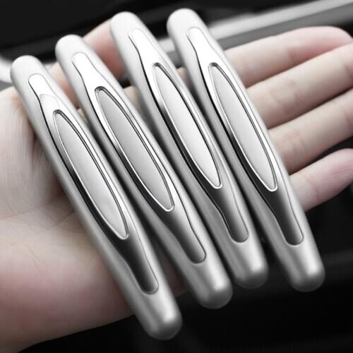 4pcs Universal Car Door Protector Soft Auto Door Guard Edge Corner Bumper Guard Buffer Molding Protection Strip Decorative