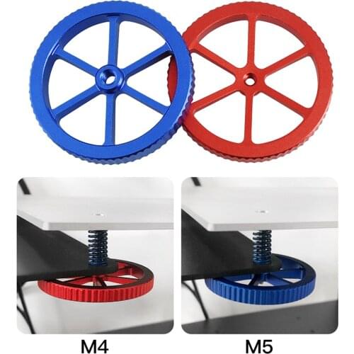 4PCS Upgraded Aluminum Hand Twist Leveling Nut Knobs Wheels For Ender 3/5 Pro CR-20 3d printer parts