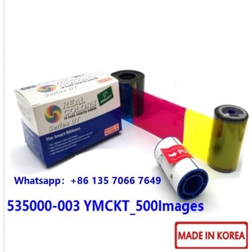 5Pieces Compatible Datacard Ribbon 534000-003 YMCKT500 Images For Datacard SP55 Card Printer