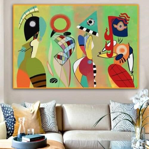 Abstract Canvas Modern Canvas Paintings Vasily Kandinsky Wall Art Oil Painting for Home Room Free Shipping Decorative Pictures