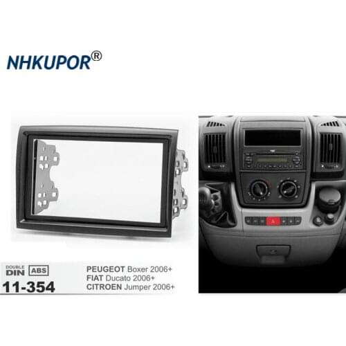 Car Radio Fascia For CITROEN Jumper/PEUGEOT Boxer/FIAT Ducato 2006+ Stereo Panel Dash CD Trim Installation Holder Frame Kit