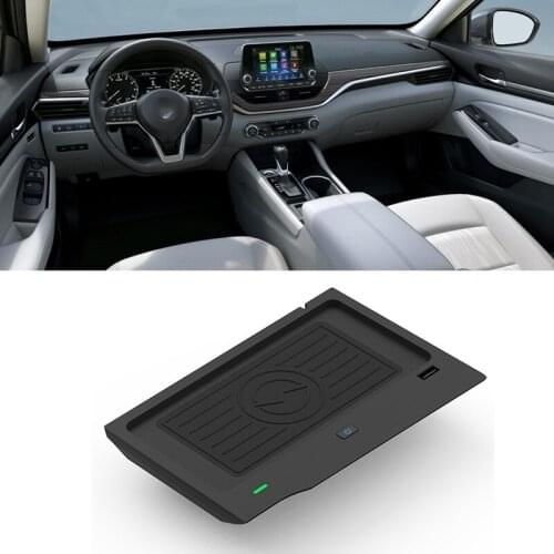 For Nissan Teana Altima 2019 2020 10W Car Wireless Charger QI Phone Charger Charging Plate Phone Holder Accessories