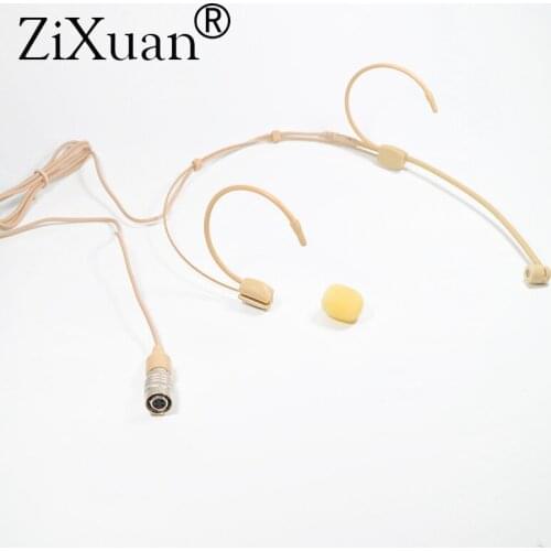 Free Shipping 4PIN Hirose Connector Plug Headworn Mic Headset Smart Microphone For Audio Technica Wireless Bodypack Transmitter