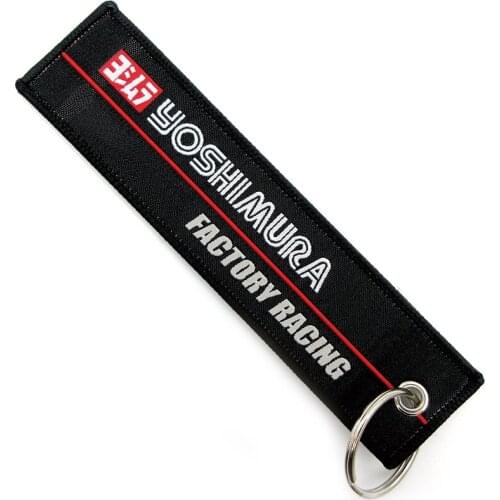 Motorcycles Double-sided Embroidery Strap Keychain Keyring For Suzuki GSXR600 GSXR750 GSXR1000 GSXR1300 Hayabusa Key Ring Chains