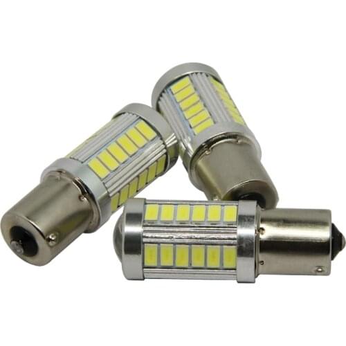 CENREE 10Pcs S25 1156 BA15S 1157 BAY15D Constant Current Car LED DRL Turn Signal Light Auto Reverse Backup Brake Lamp 33SMD 5630