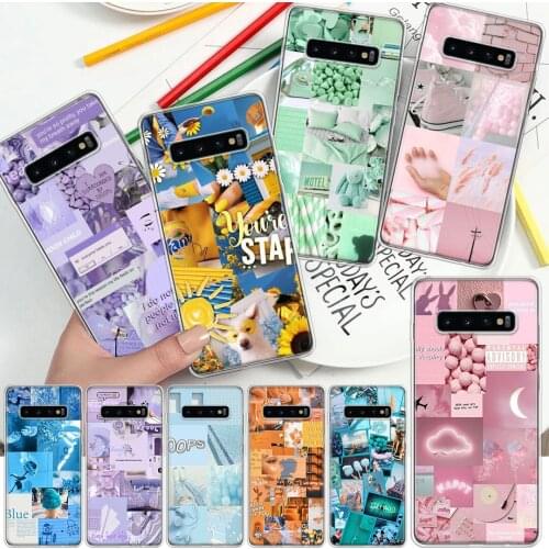 Aesthetic Collage Cute Abstract Art Phone Case For Samsung Galaxy A51 A71 A70 A50 A40 A30 A21 A20E A10S A41 A01 A6 A7 A8 A9 Plus