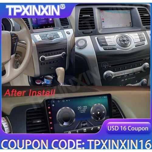 For Nissan Murano Z51 2010+ Android 10 Car GPS Navigation Car Multimedia Player Auto Radio Tape Recorder Stereo Headunit 6G 128G