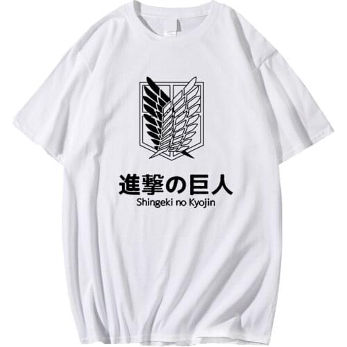 Kawaii Attack on Titan Shingeki No Kyojin T-shirt Women Cute Anime Tshirt Unisex Cool Hip Hop T Shirt Streetwear Top Tees Female