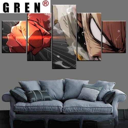 GREN Abstract Canvas Paintings Posters Prints Animation Character Sofa Wall Art Pictures Living Room For Home Decor Unframe