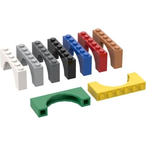 10PCS Assembles Particles 15254 Arch 1x6x2 Bricks Building Blocks DIY Education Assembly Parts Toys For Children Gifts