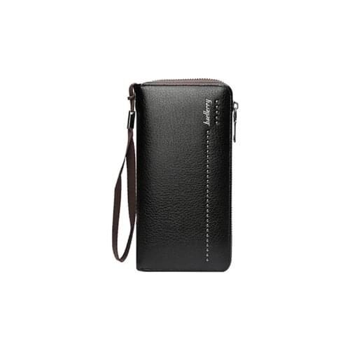 Baellerry Leather Long Men 'S Zipper Wallet Brown Black Special Design Genuine Klass Model 2021 Bag Case Gift Accessory