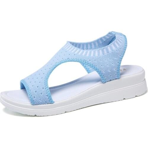Summer Fashion Womens Sandals; High-quality Densely Woven Mesh; Comfortable Platform Shoes; Fish-mouth Flat-soled Womens Shoes