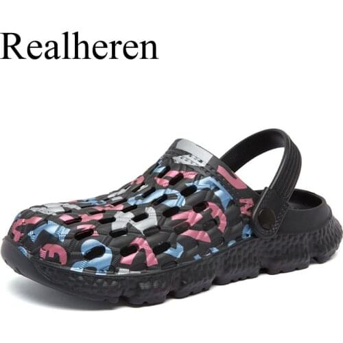 Mens Sandals Summer Shoes 2021 Rubber Slippers Beach Slides Men Clogs Sandalias Hombre Lightweight Breathable Size 40-47 New
