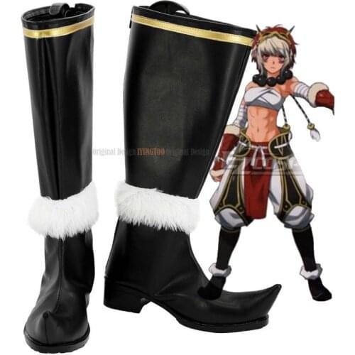 Rinka Shoes Cosplay Fire Emblem if Rinka Cosplay Boots Black Shoes Custom Made