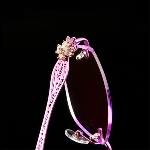 Pure Titanium Myopia Glasses Female Models Fashion Box Finished Prescription Glasses Solid Lens Optical Glasses Fashion