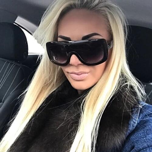 DYTYMJ Oversized Sunglasses Women 2021 Vintage Gradient Shades Glasses Luxury Brand Eyewear for Men/Women Gafas De Sol Mujer