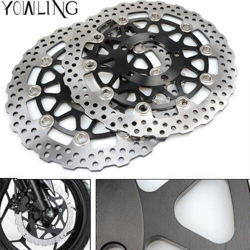 One Pair High quality CNC Floating Front Brake Disc Rotors For KAWASAKI ZZR 1400 A6F-A7F,C8F-C9F ZX1400A/C 2006 2007 2008 2009