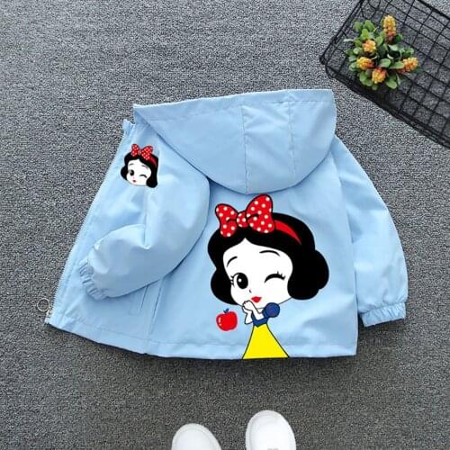 Autumn New Childrens Clothing Cartoon Snow White Jacket Boys Girls Baby Outing Clothes Jacket Children Hooded jacket 1-8Y