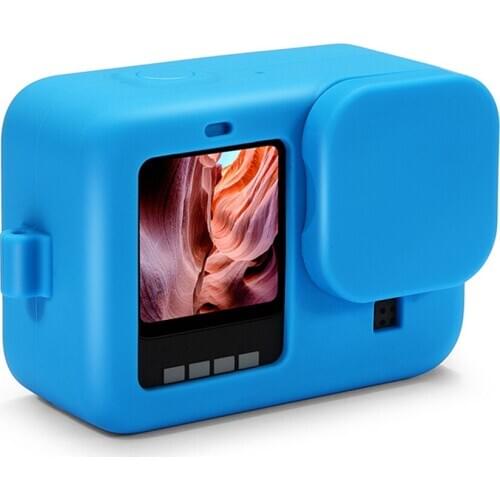 Silicone Sleeve Case Protective Cover Shell Housing Frame for Gopro Hero 9 Action Camera Accessories
