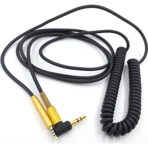 Replacement Audio- Cable For AKG Y40 Y50 Y45 For CREATIVE LIVE2 for JBL S700 For QC25 OE2 QC35 Headphone spring cable