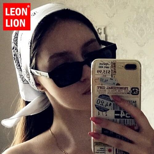 LeonLion 2021 Small Cat Eye Sunglasses Women Vintage Glasses For Women/Men Luxury Brand Eyewear Women Retro Gafas De Sol Mujer