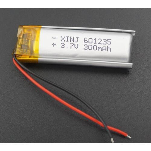XINJ 3.7V 300 mAh Li Po Lithium Polymer Rechargeable Battery Li ion 601235 For GPS Sat Nav Car Camera DVC DVR Driving recorder