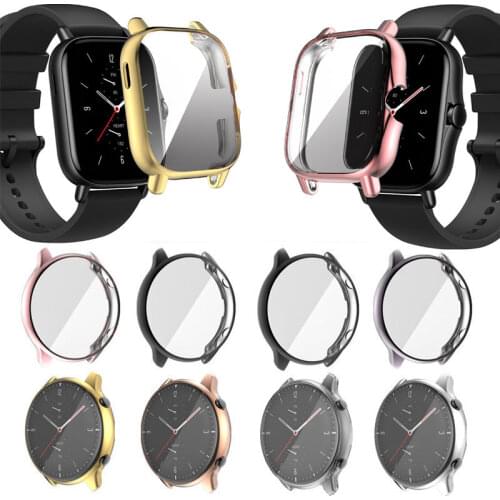 TPU Soft Screen Glass Protector Case Shell Frame For Amazfit GTS2 GTR 2 GTS 2e Watch GTR2/e GTR2e GTS2e Protective Bumper Cover