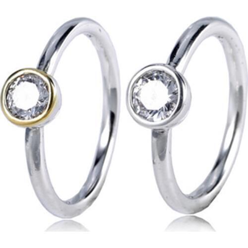 High Quality New Collection Popular Famous Brand Simple Circle Design 925 Silver Ring Silver 925 jewelry girl Birthday Gift
