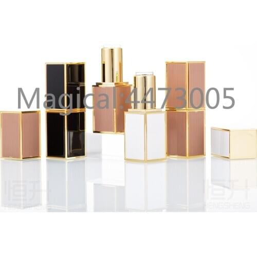 1/3/5pcs Empty 12.1mm Square Radium Lipstick Tube Phnom Penh Metal Lipstick Tube DIY Homemade Lip Balm Container packaging