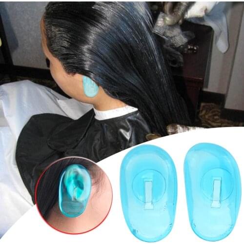 2 PCS 1 Pair Waterproof Shampoo Earmuffs Hairdressing Tool Shower Salon Ear Protector Household Hair Dyeing Earmuffs