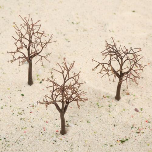 10pc Brown Model Bare Trunk Tree 12cm Train Railway Building Scenery HO OO Scale Train Building Garden Park Winter Scene Layout