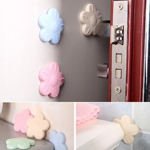 10PCS Thicken Mute Door Stopper Flower Shape Door Crash Pad Wall Protector Pads Anti Collision Pads Baby Safety Protection