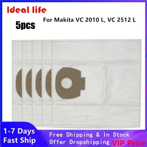 5 - 10 Dust Bags Suitable For Makita VC2010L VC2512L VC2012L VC3011L VC3012L Household Cleaning Parts Vacuum Cleaner Accessories