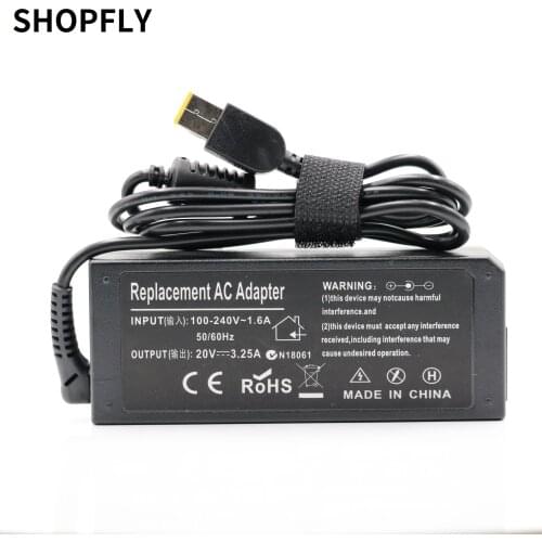 Adapter for Lenovo PA-1650-37LC PA-1650-71 ADLX65SDC2A PA-1650-72 ADLX65NLC3A ADLX65SLC2A laptop charger power supply 20V 3.25A