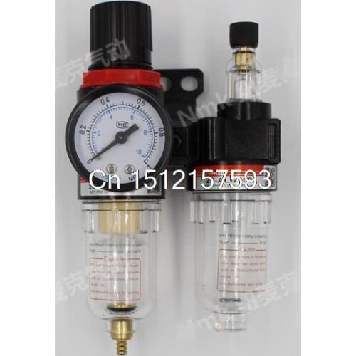 AFC2000 Air Filter Regulator Lubricator Combinated AFR-2000 + AL-2000 with Pressure Gauge